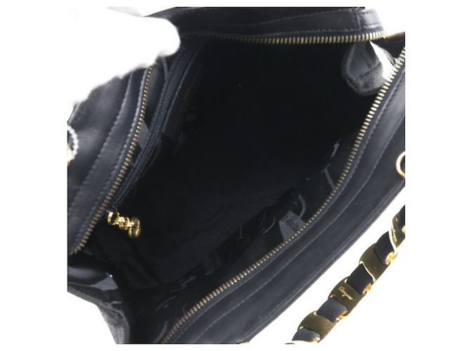 Borsa Vala Chain di Salvatore Ferragamo Nero - vista 7