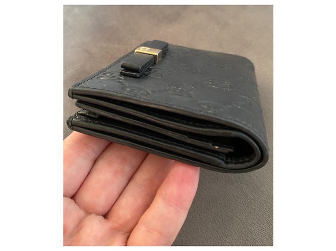 Cartera compacta de cuero negra Gucci Negro - vista 4