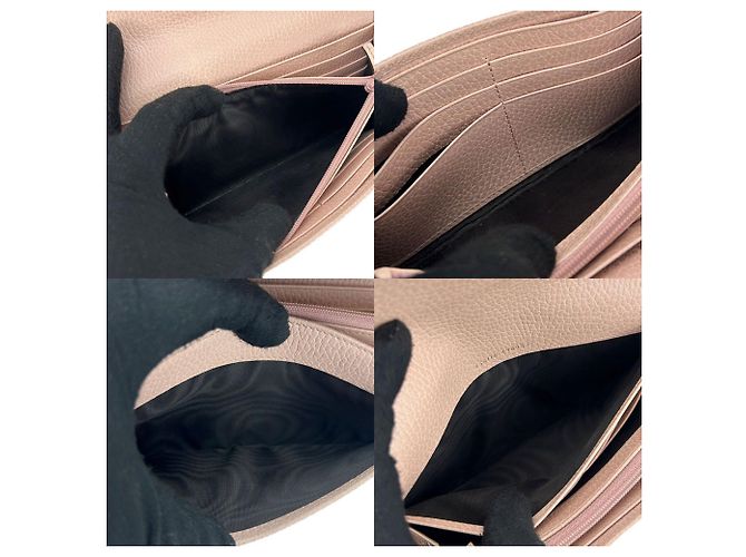 Cartera larga de piel rosa Gucci - vista 7