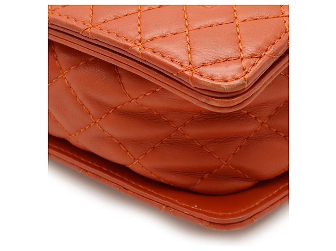 Chanel Boy Chanel Coco Mark Medium Schultertasche Orange - Ansicht 3