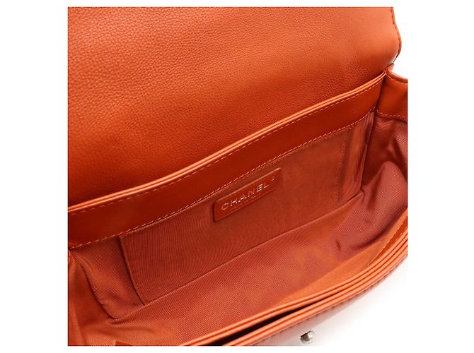 Chanel Boy Chanel Coco Mark Medium Schultertasche Orange - Ansicht 5