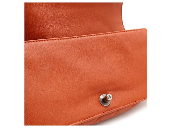 Chanel Boy Chanel Coco Mark Medium Schultertasche Orange - Ansicht 6