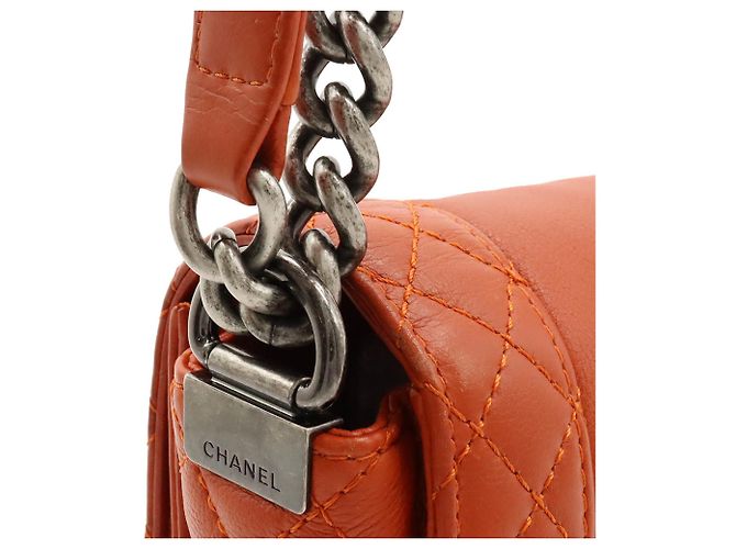 Chanel Boy Chanel Coco Mark Medium Schultertasche Orange - Ansicht 7