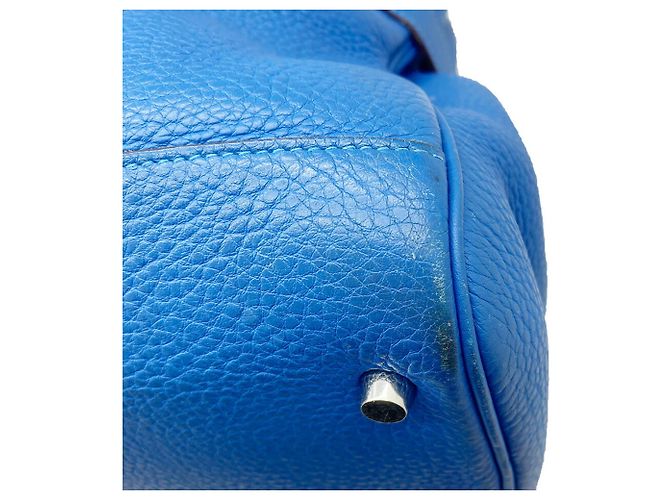 Hermès HERMES Atlas 35 Borsa a mano blu - vista 10