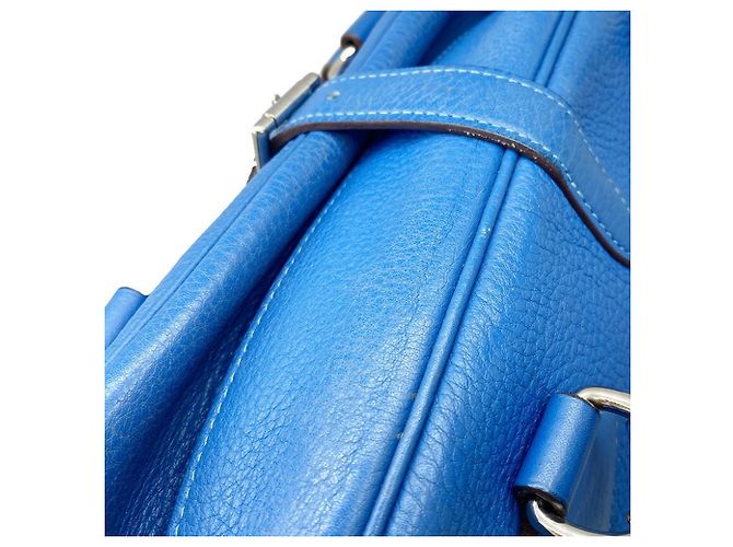 Hermès HERMES Atlas 35 Borsa a mano blu - vista 12