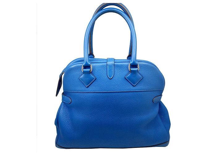 Hermès HERMES Atlas 35 Borsa a mano blu - vista 2