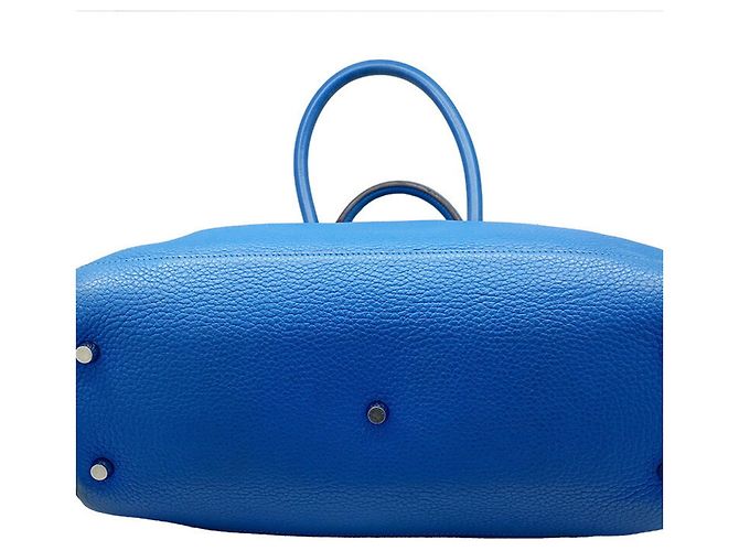 Hermès HERMES Atlas 35 Borsa a mano blu - vista 3