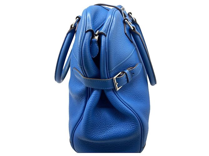 Hermès HERMES Atlas 35 Borsa a mano blu - vista 4
