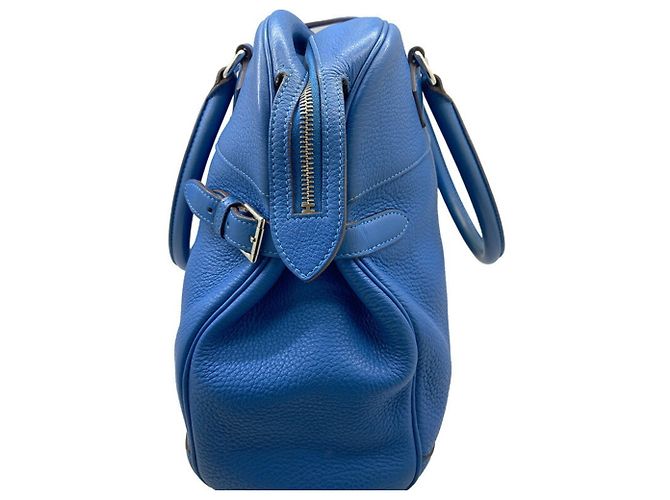 Hermès HERMES Atlas 35 Borsa a mano blu - vista 5