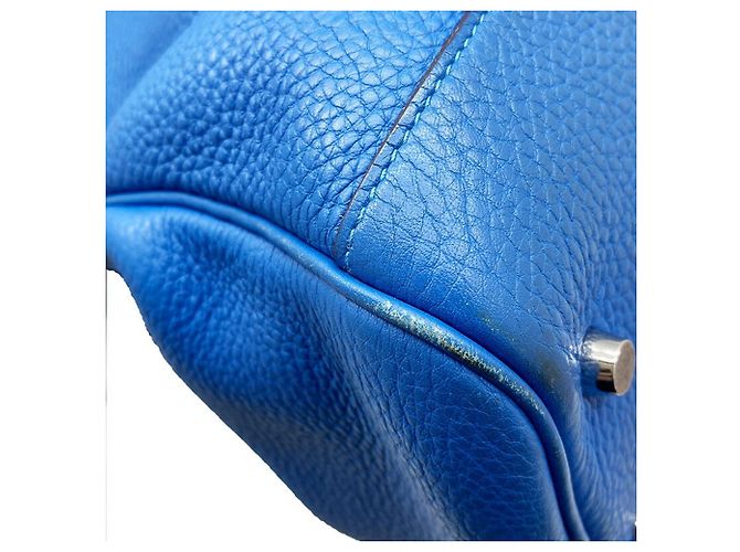 Hermès HERMES Atlas 35 Borsa a mano blu - vista 8