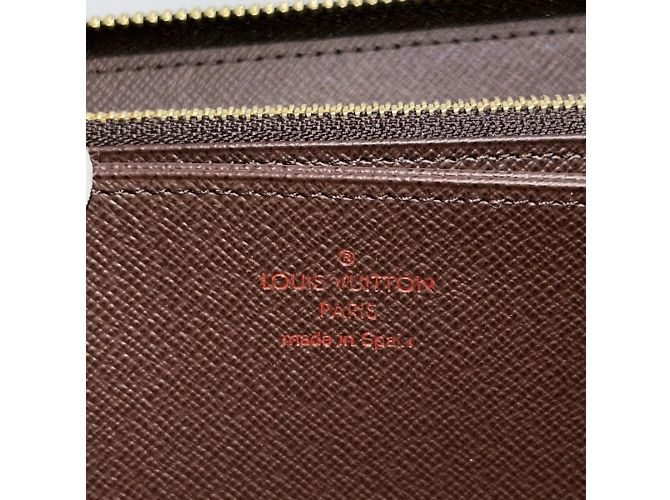 Cartera Zippy Damier marrón Louis Vuitton Castaño - vista 11