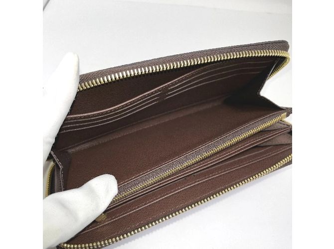 Cartera Zippy Damier marrón Louis Vuitton Castaño - vista 5