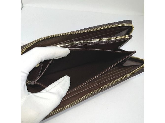 Cartera Zippy Damier marrón Louis Vuitton Castaño - vista 8