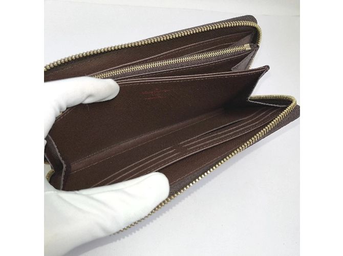 Cartera Zippy Damier marrón Louis Vuitton Castaño - vista 9