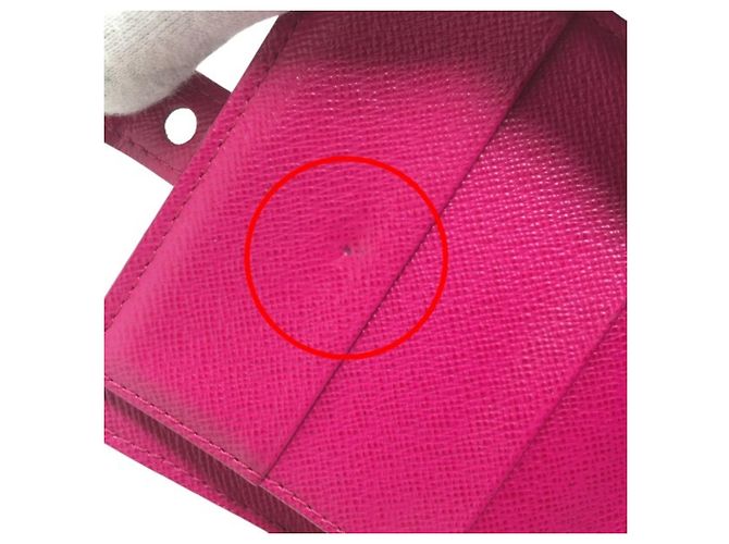Fuchsia Monogram perforierte Bi-Fold-Geldbörse von Louis Vuitton Fuschia - Ansicht 10