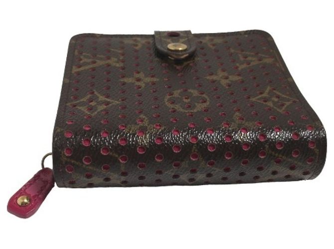 Fuchsia Monogram perforierte Bi-Fold-Geldbörse von Louis Vuitton Fuschia - Ansicht 3