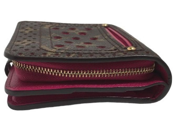 Fuchsia Monogram perforierte Bi-Fold-Geldbörse von Louis Vuitton Fuschia - Ansicht 5