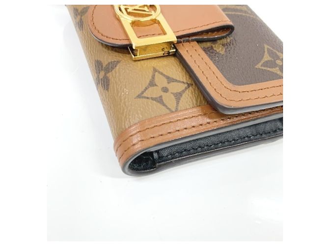 Monedero compacto Dauphine Monogram Louis Vuitton Castaño - vista 4