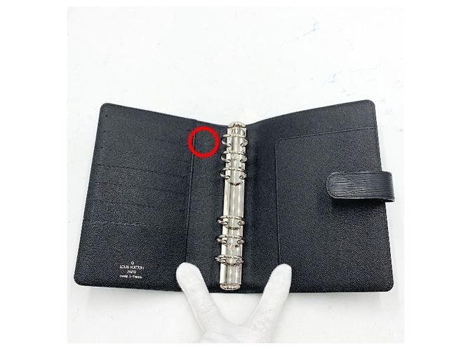 Custodia per notebook in pelle Epi Louis Vuitton Nero - vista 6