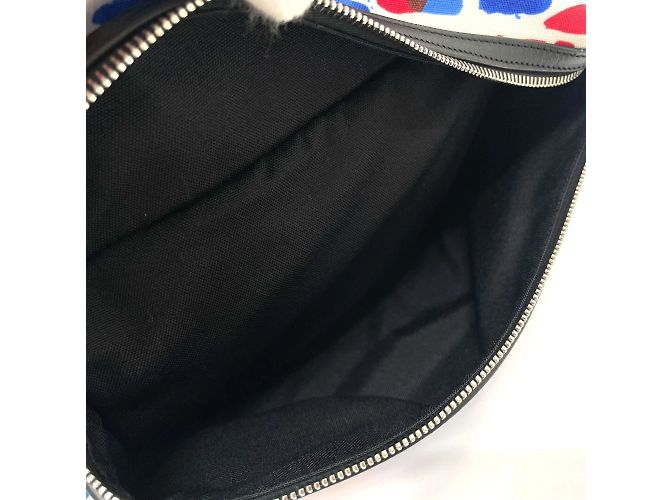 Saint Laurent Multi Allover Pattern Backpack White Red Blue - view 10