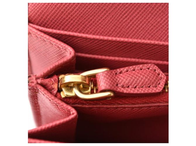 Cartera Larga Prada en Saffiano Metal Peonía Rosa Metálico - vista 10