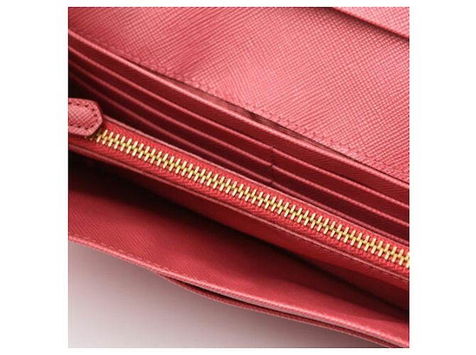 Cartera Larga Prada en Saffiano Metal Peonía Rosa Metálico - vista 7