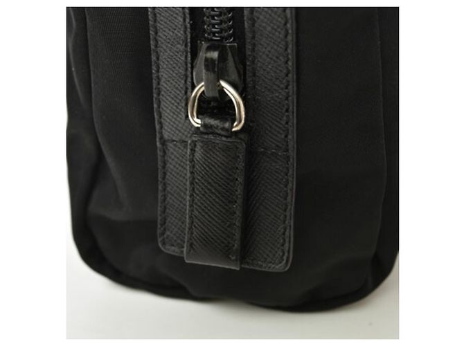 Pochette da viaggio Prada in nylon Vela nero - vista 3