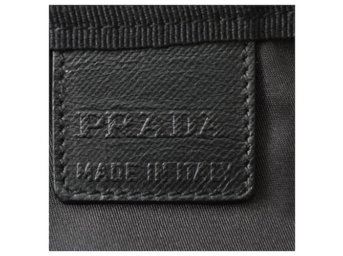 Pochette da viaggio Prada in nylon Vela nero - vista 8