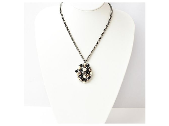 Collana in argento Chanel con pendente - vista 2
