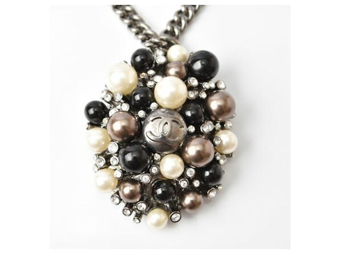 Collana in argento Chanel con pendente - vista 4