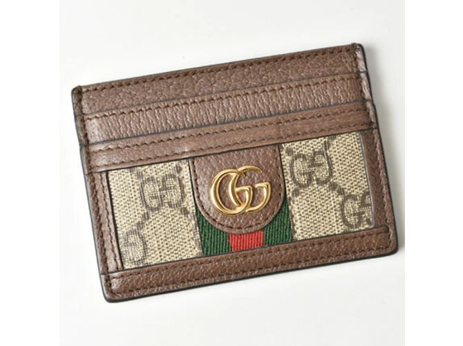 Tarjetero Gucci Ophidia GG Supreme Castaño Beige - vista 2