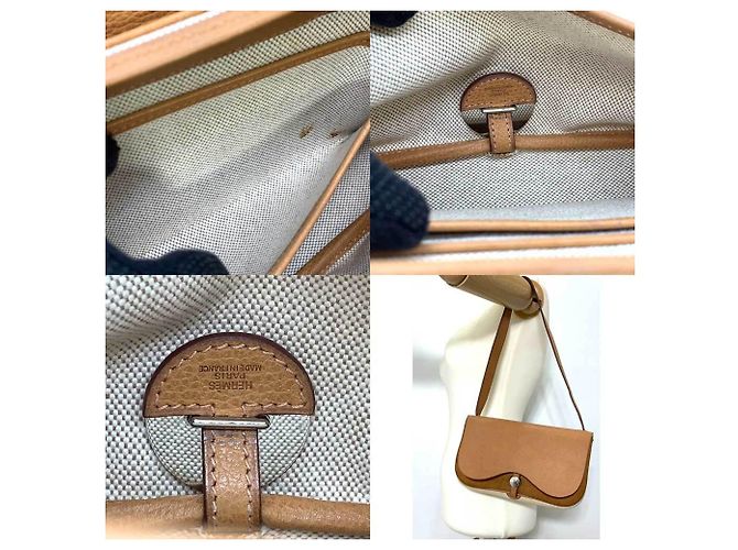 Borsa a spalla PM Colorado di Hermès Marrone Bianco Crudo - vista 10