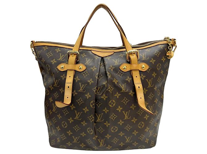Borsa Tote Monogram Palermo GM di Louis Vuitton Marrone Monogramma - vista 2