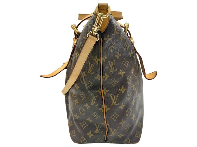Borsa Tote Monogram Palermo GM di Louis Vuitton Marrone Monogramma - vista 4