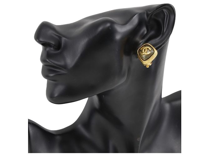 Chanel vergoldete Clip-Ohrringe Golden - Ansicht 2
