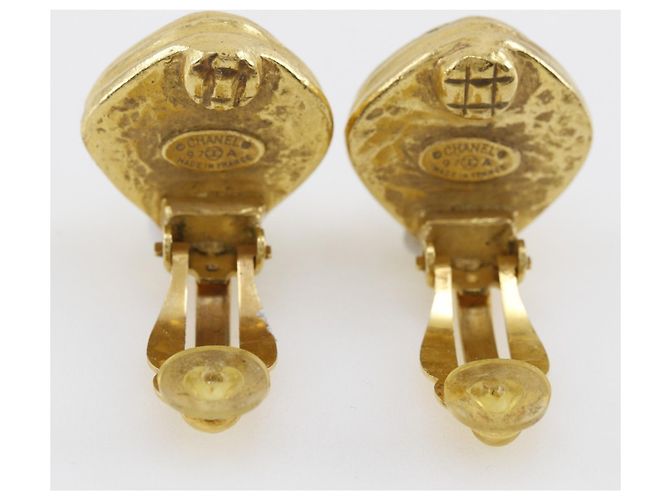 Chanel vergoldete Clip-Ohrringe Golden - Ansicht 4