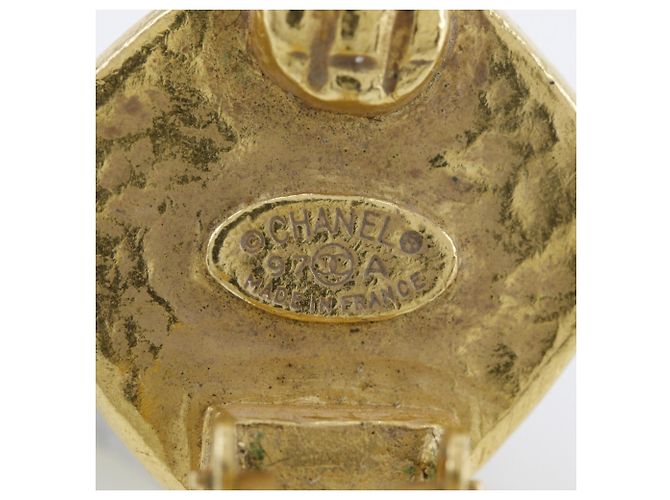 Chanel vergoldete Clip-Ohrringe Golden - Ansicht 7
