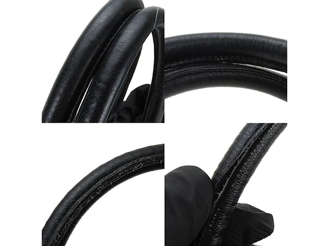 Borsa a mano Prada nera in nylon e pelle Nero - vista 3