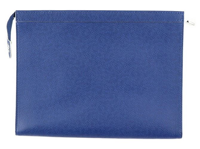 Louis Vuitton Pochette Voyage MM Clutch Tasche Blau - Ansicht 3