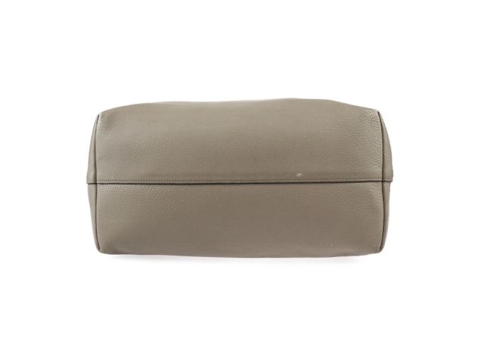 Prada 1BG203 Vitello Phoenix Leder Tote Bag Grau Braun - Ansicht 4