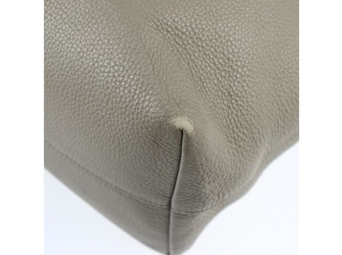 Prada 1BG203 Vitello Phoenix Leder Tote Bag Grau Braun - Ansicht 5