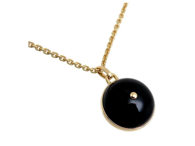 Collana in oro giallo, diamante e onice Louis Vuitton Nero Bianco - vista 2