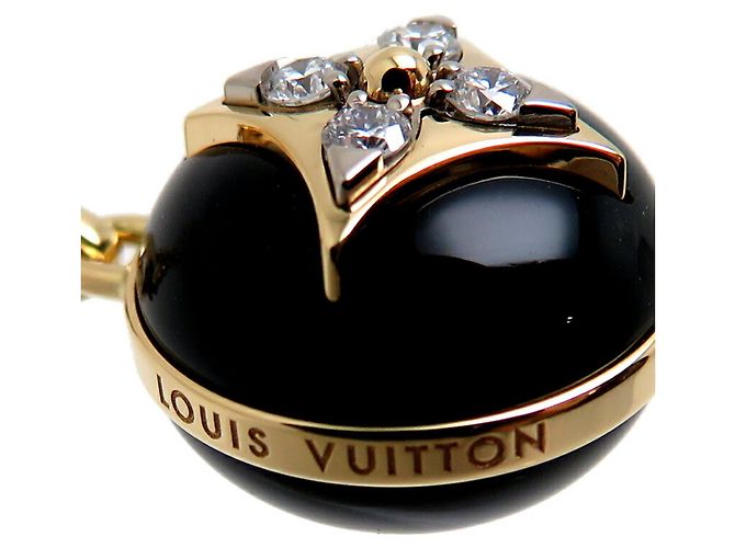 Collana in oro giallo, diamante e onice Louis Vuitton Nero Bianco - vista 5