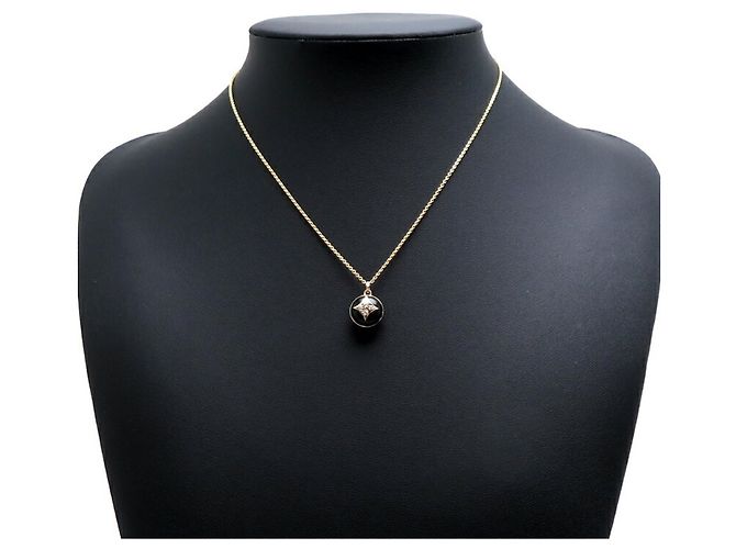 Collana in oro giallo, diamante e onice Louis Vuitton Nero Bianco - vista 8