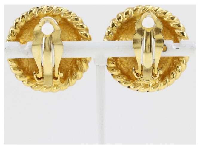 Vintage Gold Clip Ohrringe von Chanel Coco Golden - Ansicht 3