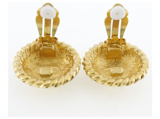 Vintage Gold Clip Ohrringe von Chanel Coco Golden - Ansicht 4