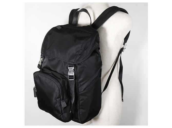Prada Nylon-Rucksack 2VZ135 Schwarz - Ansicht 8