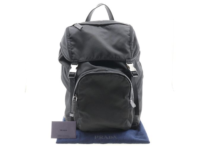 Prada Nylon-Rucksack 2VZ135 Schwarz - Ansicht 9
