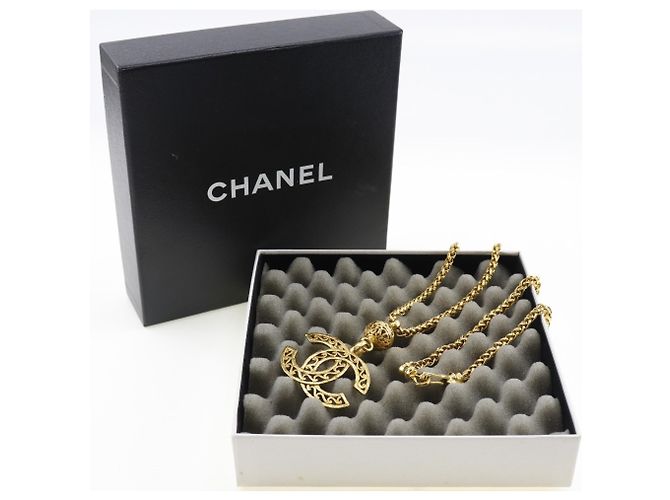 Collana vintage placcata in oro Chanel Coco D'oro - vista 10