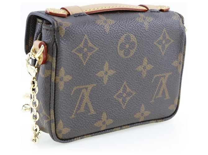Bolso de Hombro Micro Metis Louis Vuitton Castaño - vista 3